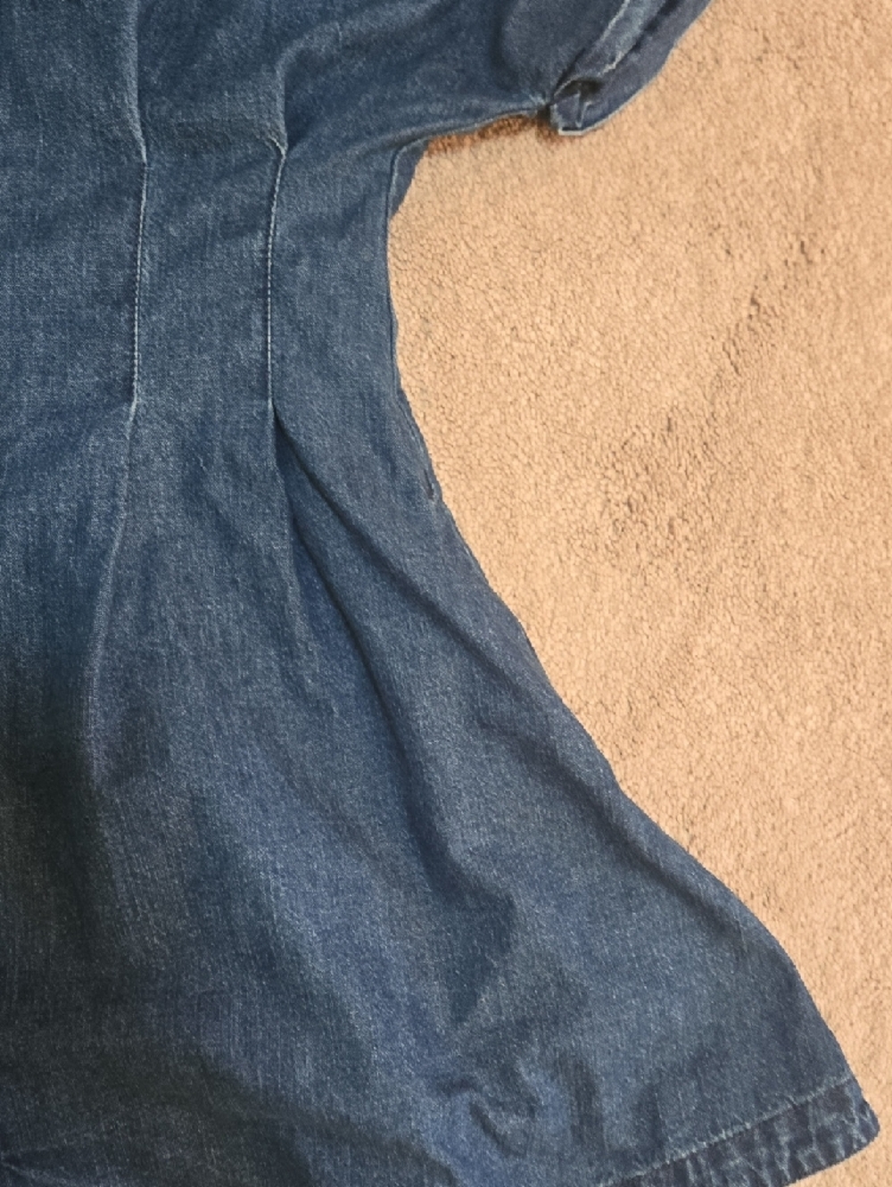 Madewell Blue Denim Button-Front Mini Dress - Picture 4 of 6
